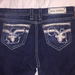 ❤️Rock Revival Nancy Easy Crop jeans size 32❤️
